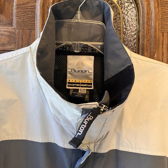 BURTON Snowboards Bio-Lite Storm-Lite Jacket Men's Sz M Gray White Waterproof - Picture 6 of 16